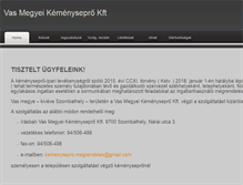 Tablet Screenshot of kemenysepro.net